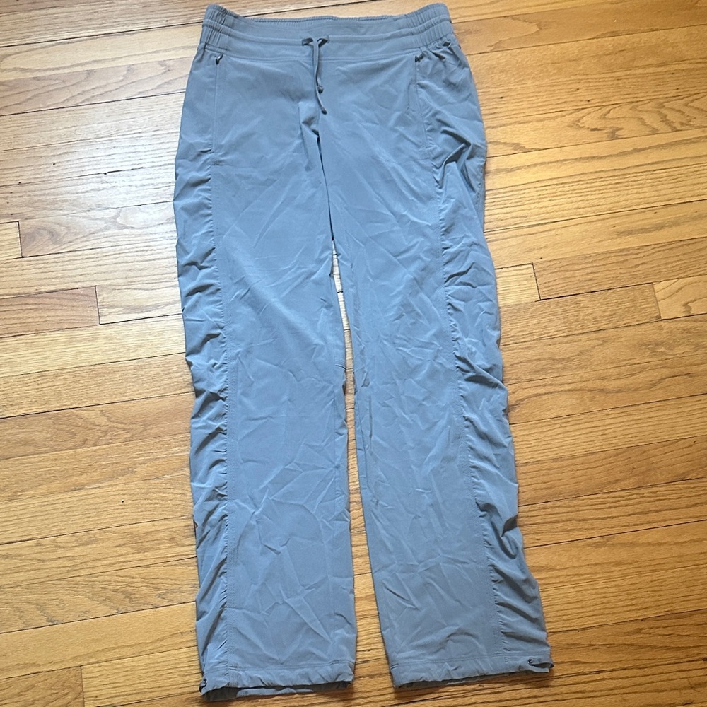 Athleta Lightweight Gray Drawstring Pants Sz 2 - image 1